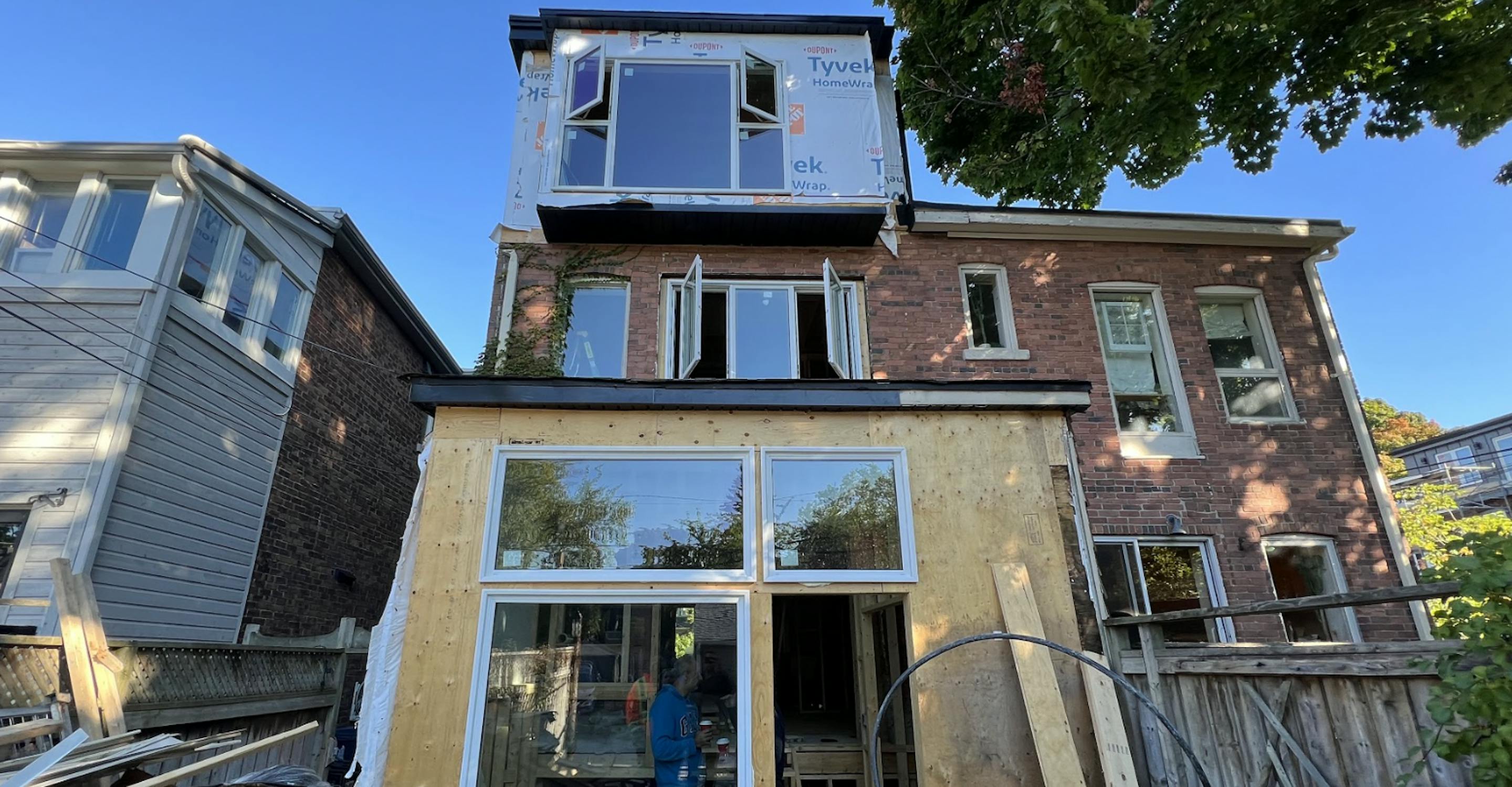 Four story renovation and extension