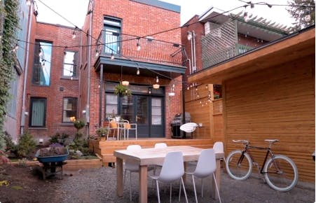 Renovated backyard Renovated backyard