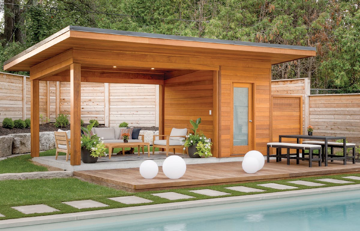 The backyard pool house Backyard Pool House
