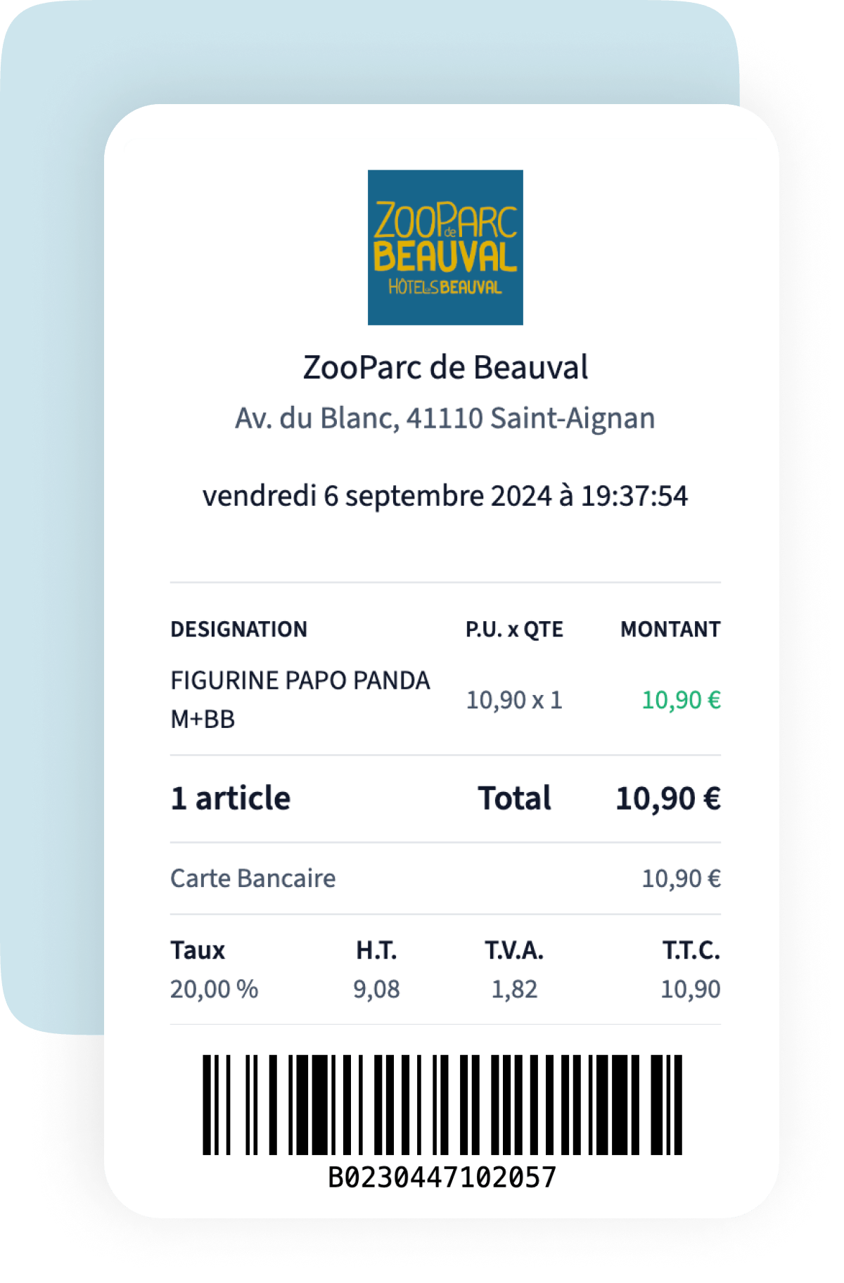 Ticket de caisse dématérialisé Billiv