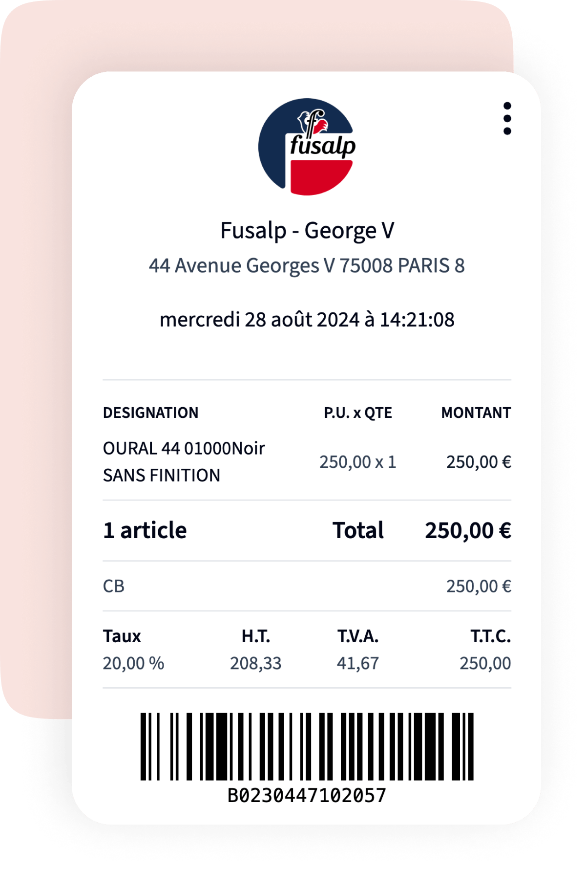 Ticket de caisse dématérialisé et personnalisé Billiv