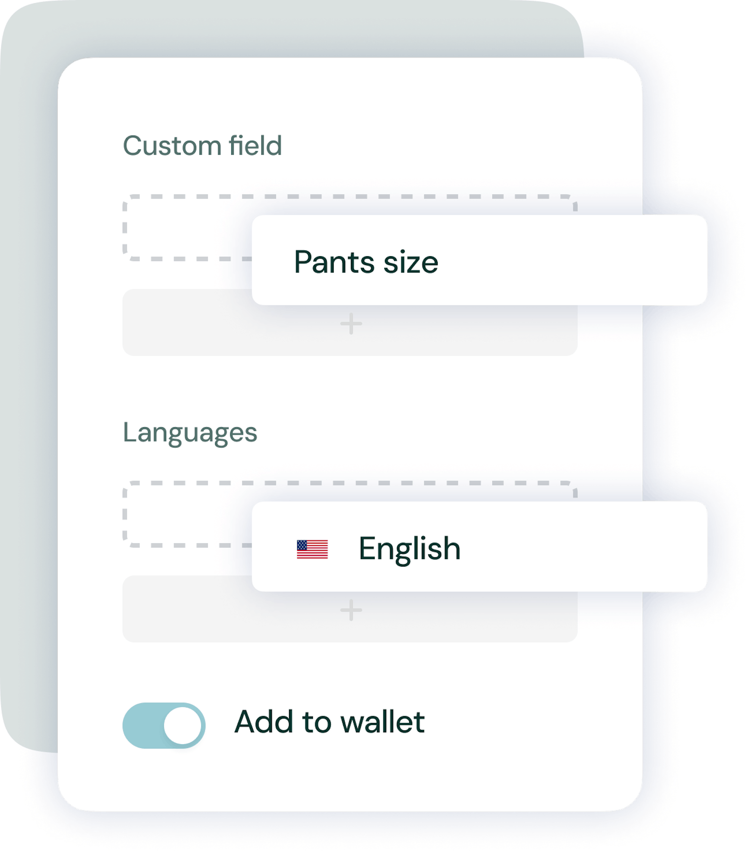 Screenshot of a data collection tool