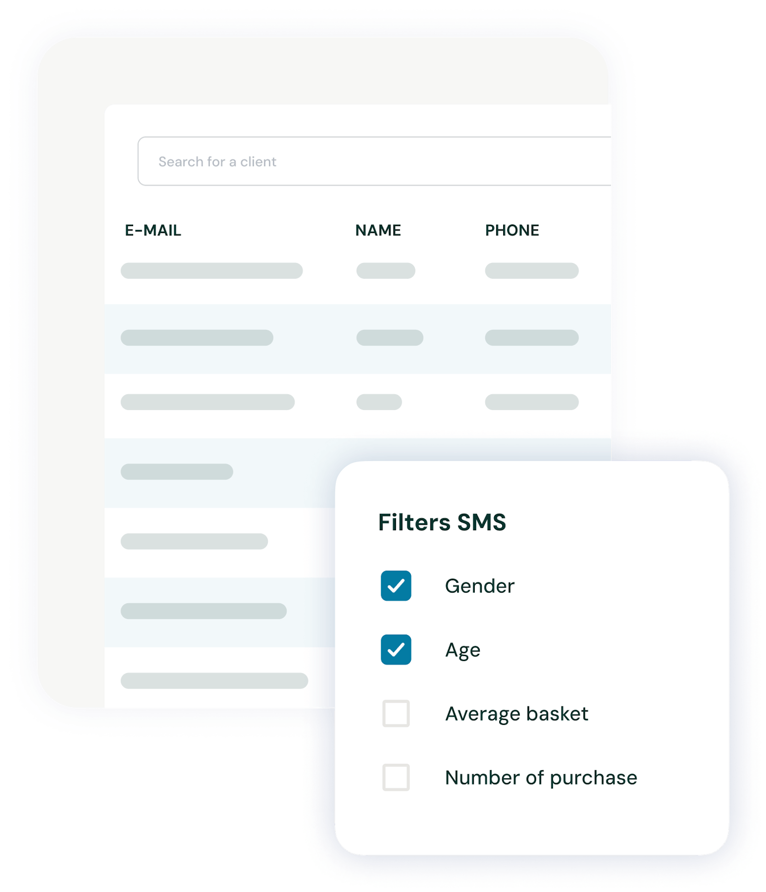 Example of an SMS marketing campaign launch page