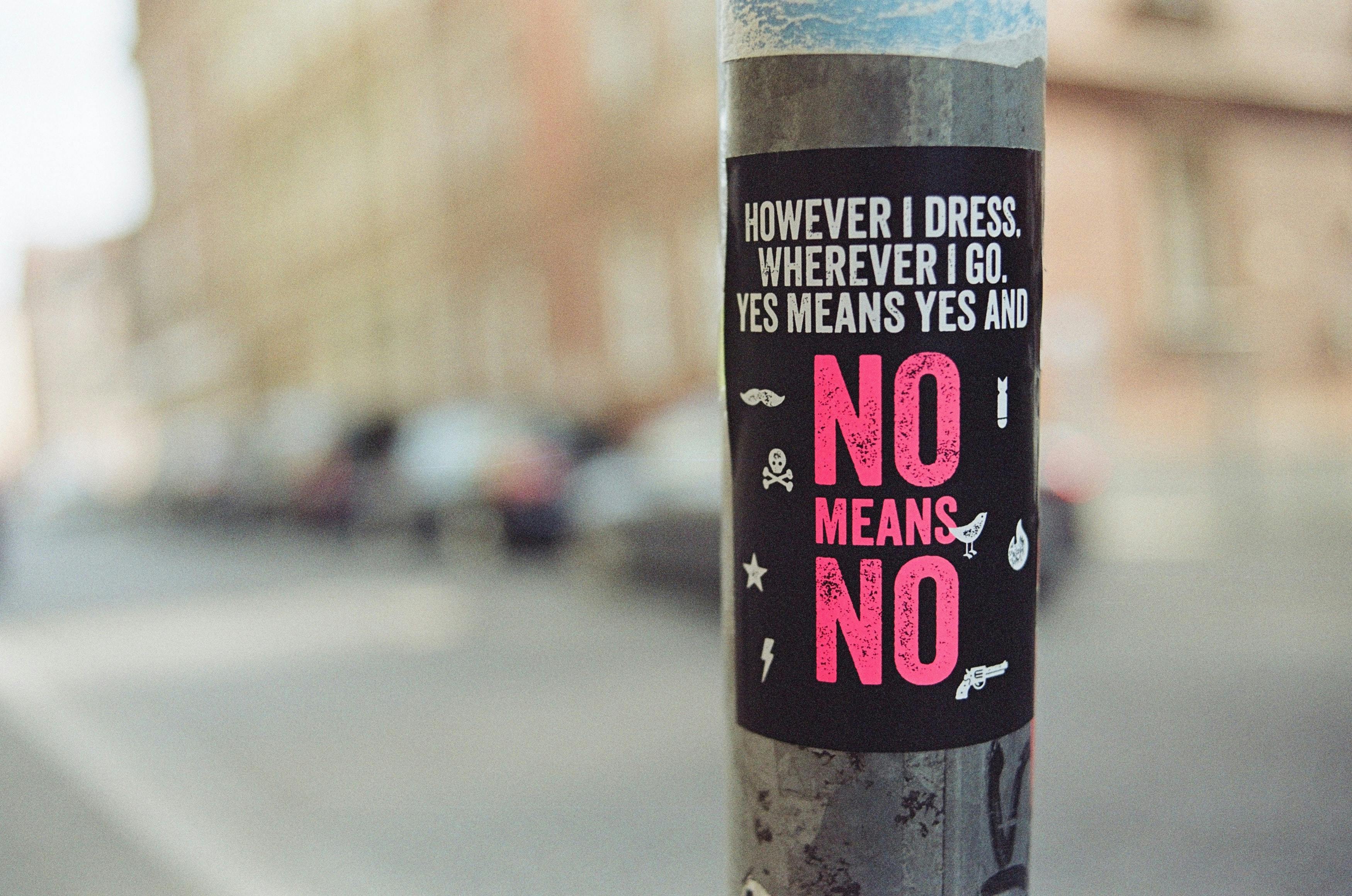 no means no sign - Photo by Markus Spiske on Unsplash