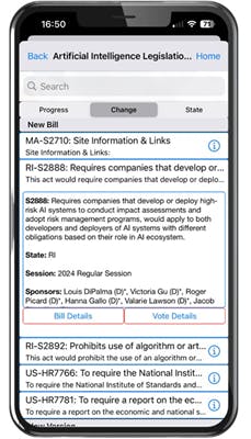 A mobile stakeholder page