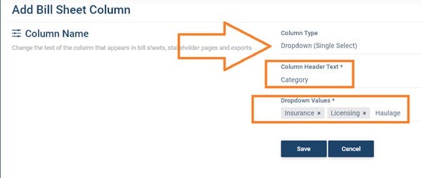 Creating a column