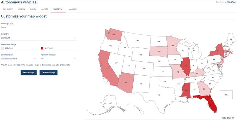 The map customize page