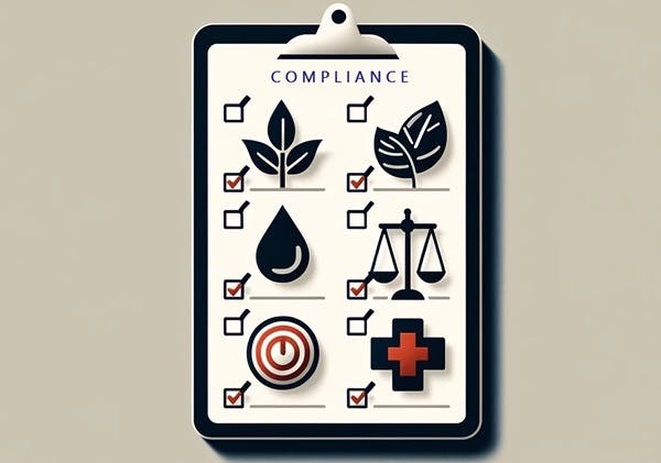 A checklist symbolizing compliance