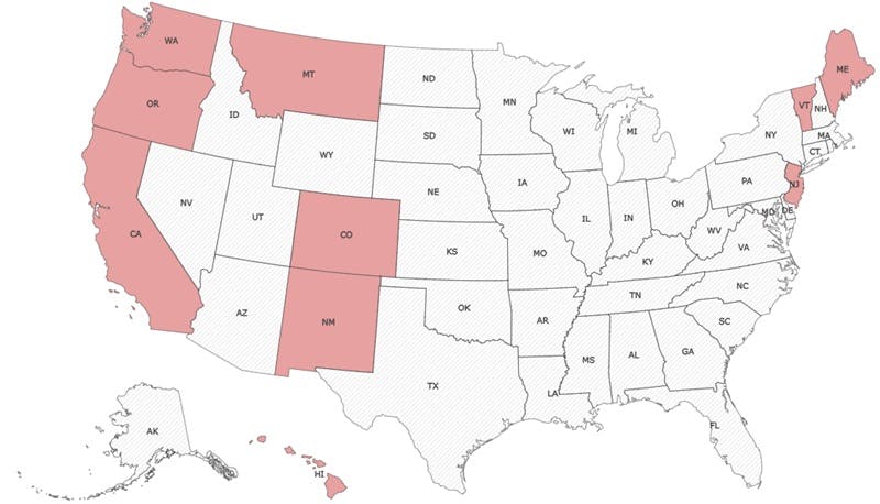 States with assisted dying laws