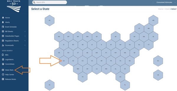 State Stats page