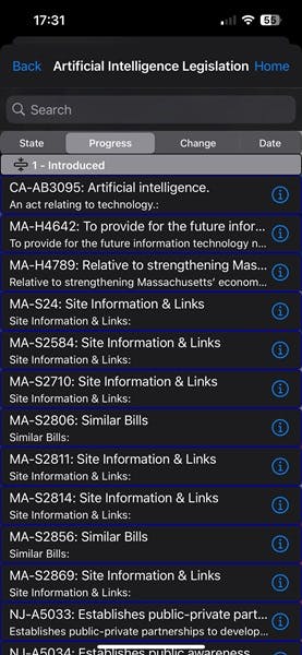 The stakeholder page bills