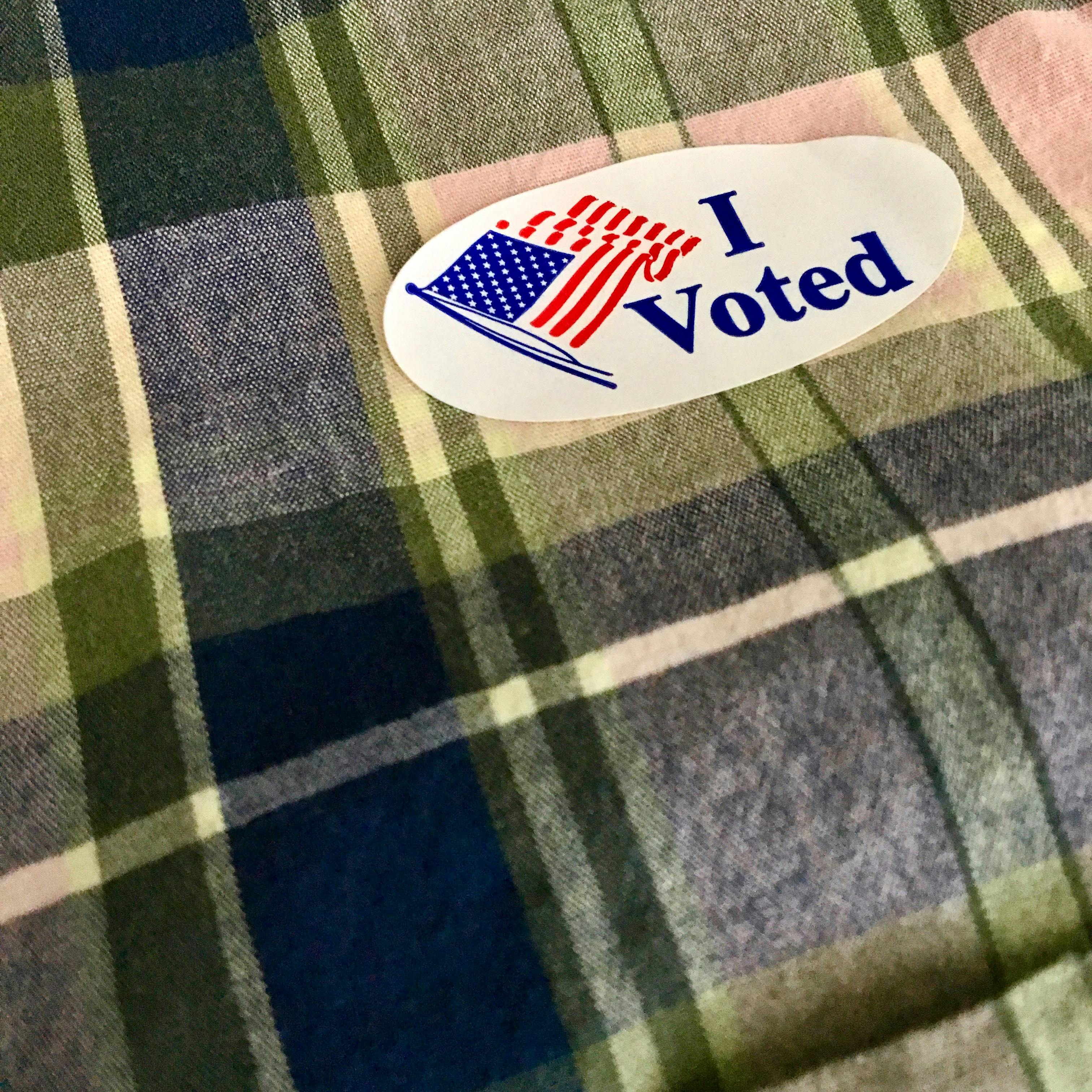 i voted sticker -Photo by Dan Dennis on Unsplash