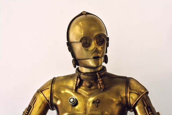 A golden robot