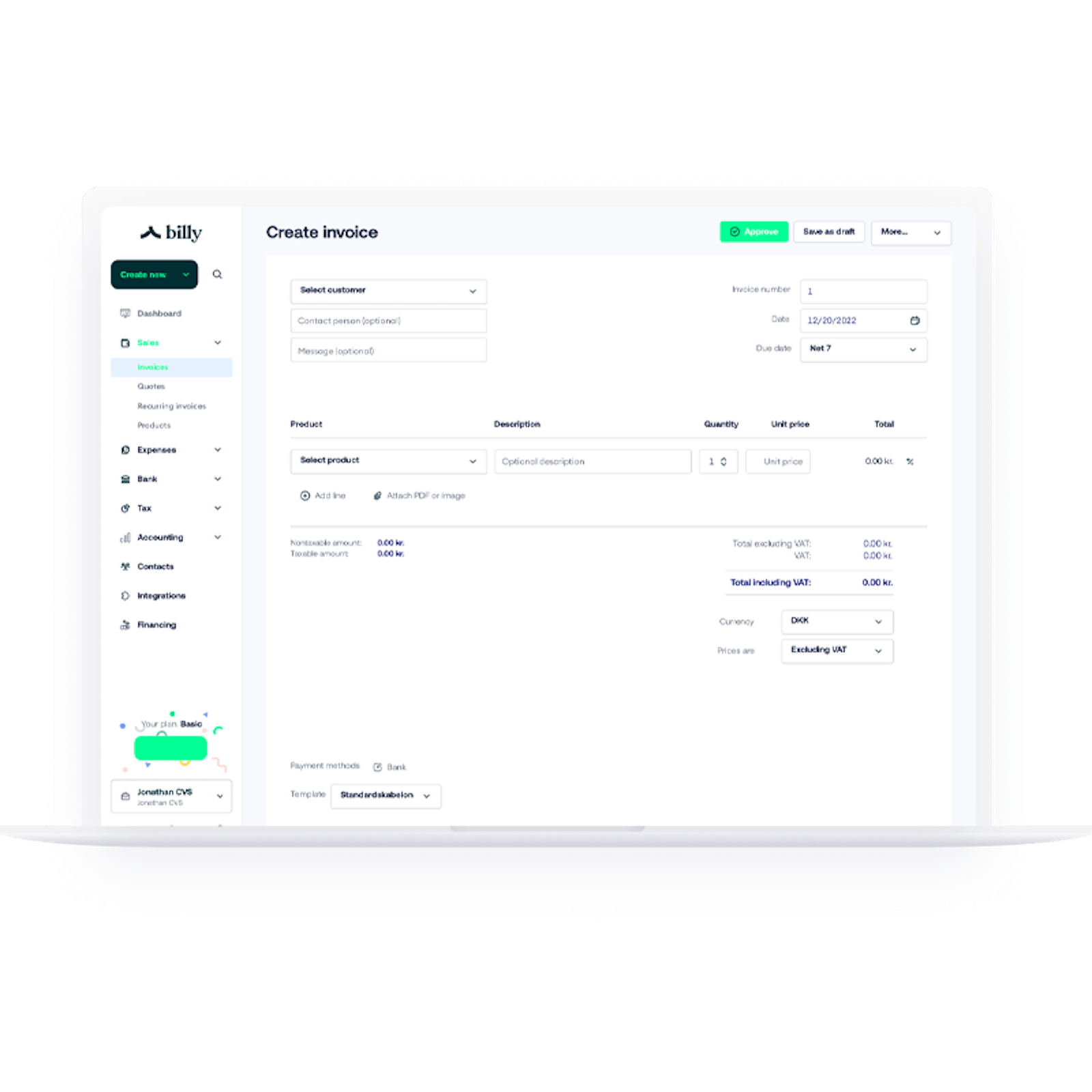 Free Danish accounting software in English