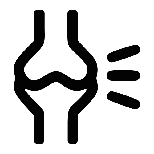 Bone joint icon representing Bioceramed synthetic bone graft substitutes