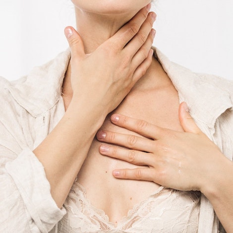 How to treat dry skin on face an chest. 
