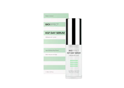 BIOEFFECT EGF Day Serum 30ml bottle and packaging, age-defying daytime serum made in Iceland for hydration and skin rejuvenation