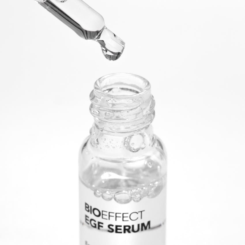 Growth factor serum bottle and dropper