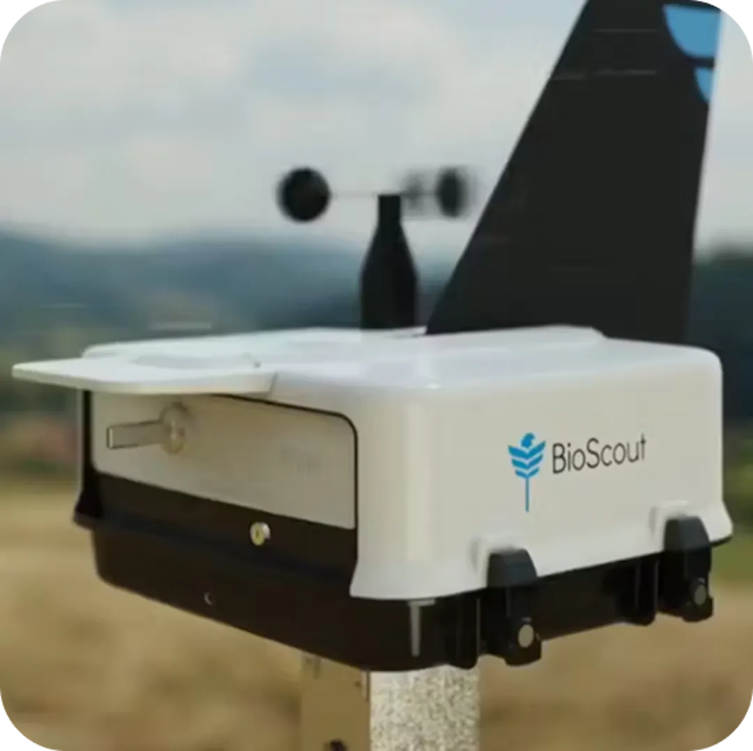 BioScout Unit in a wheat field