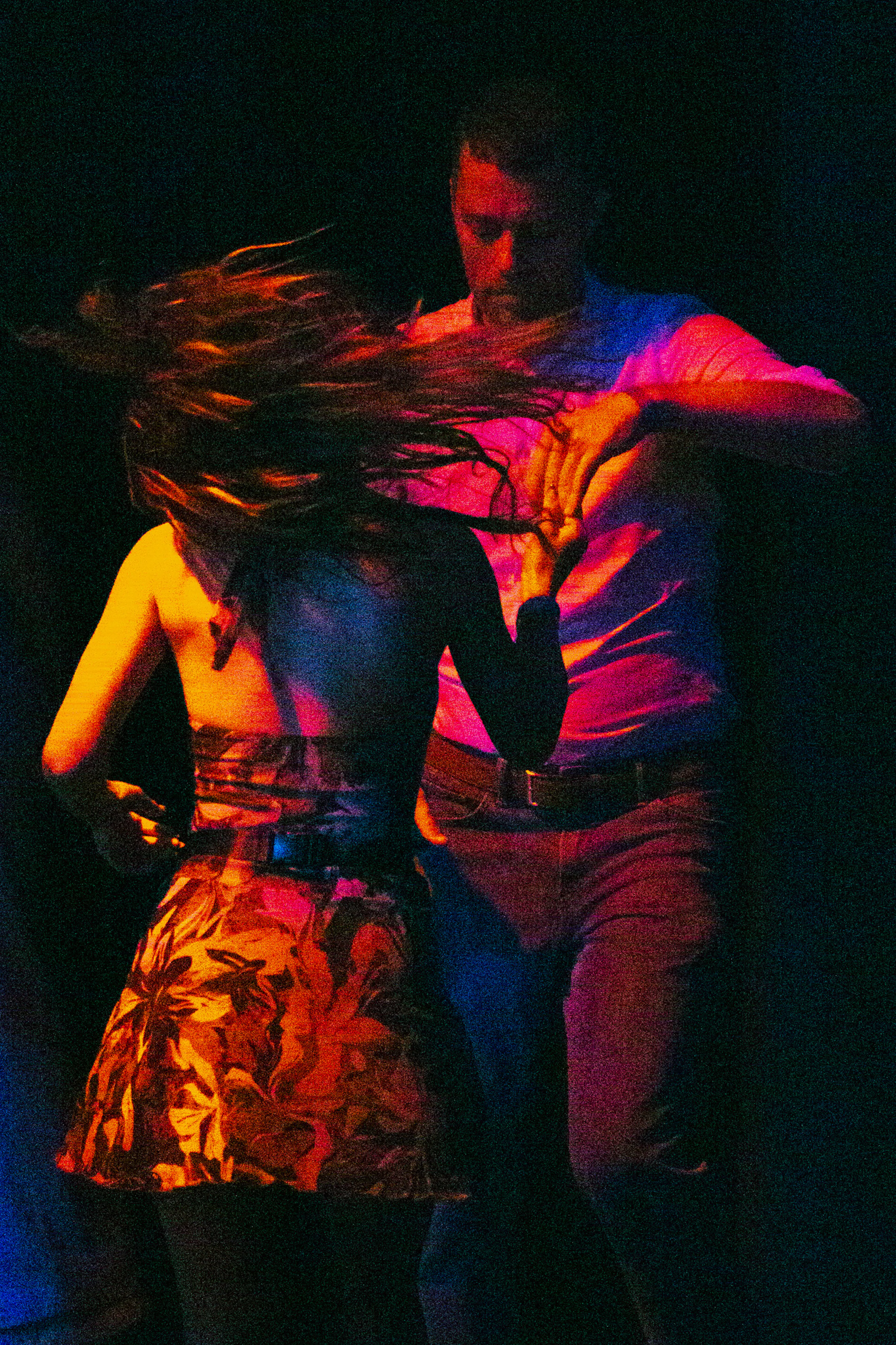 A couple doing a latin dance