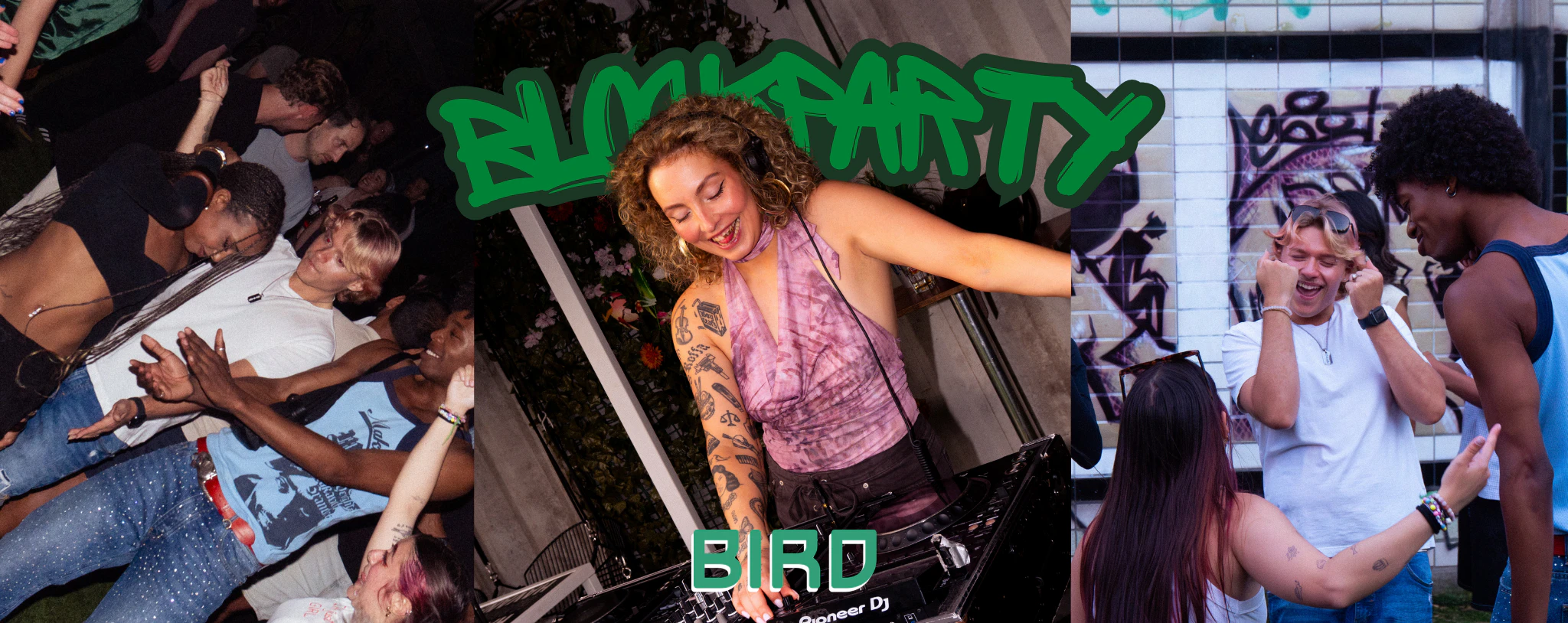 LINK UP X BUBBLING BABY X GARDEN BLOCKPARTY in BIRD, Rotterdam