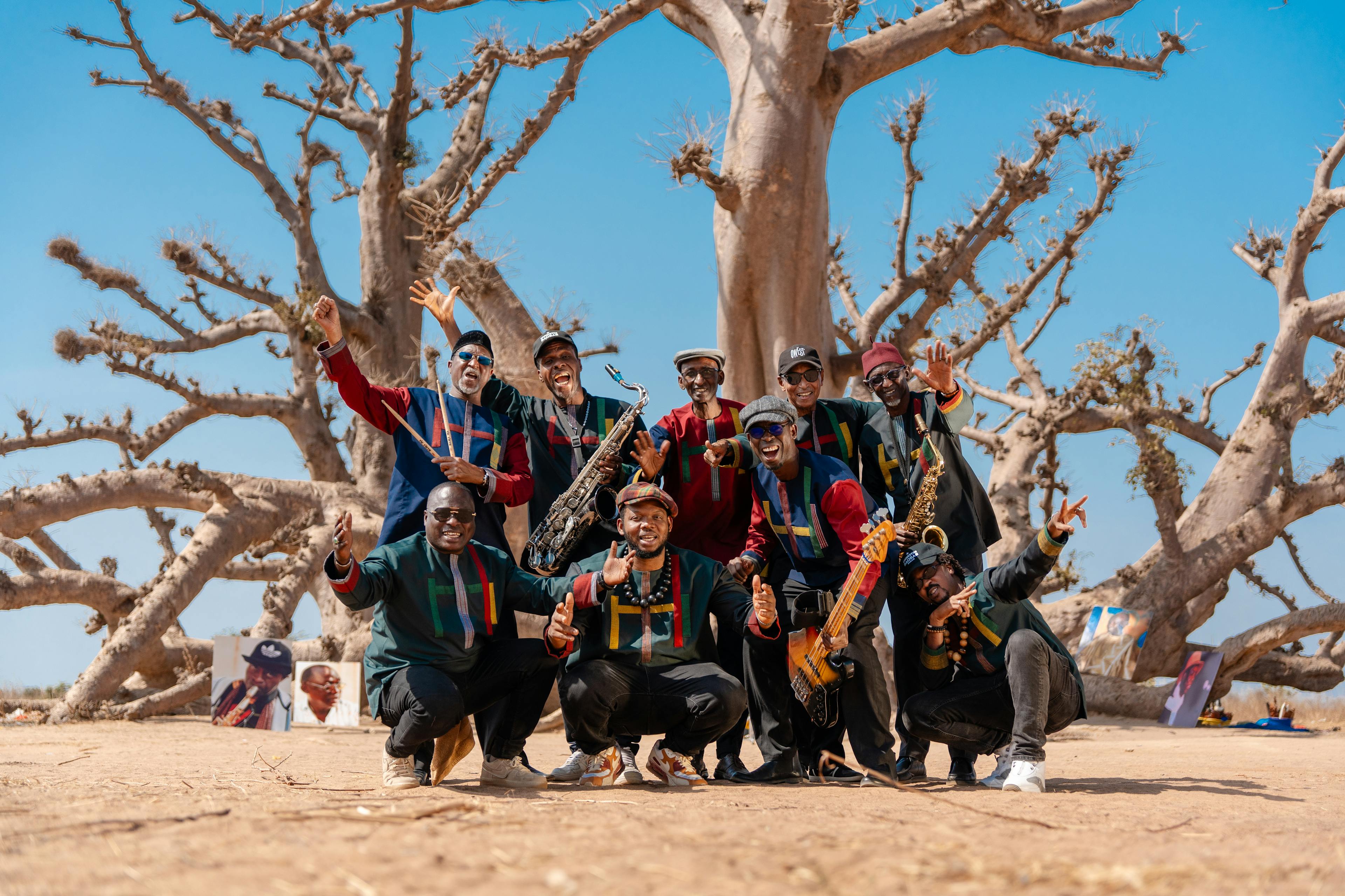 All the members of Orchestra Baobab