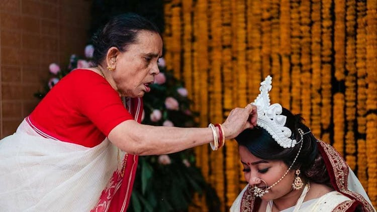 bengali wedding ritual ashirbaad