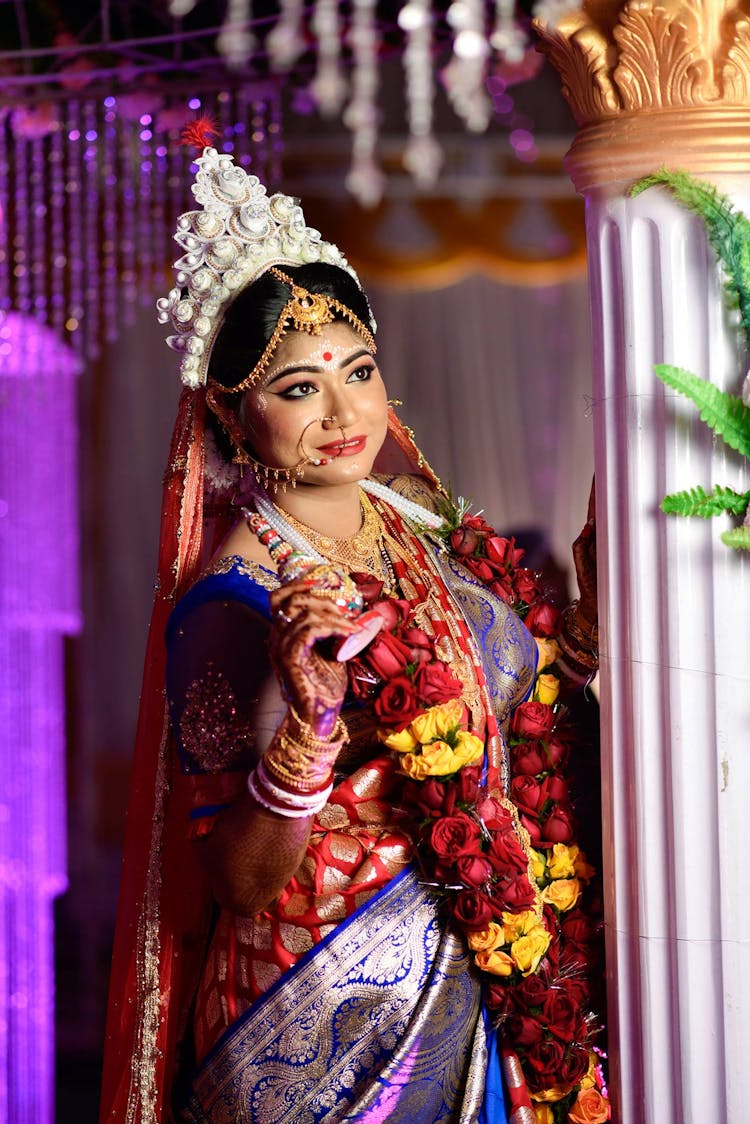 cute bridal look of indian bride
