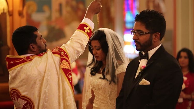 beautiful christian wedding ceremony