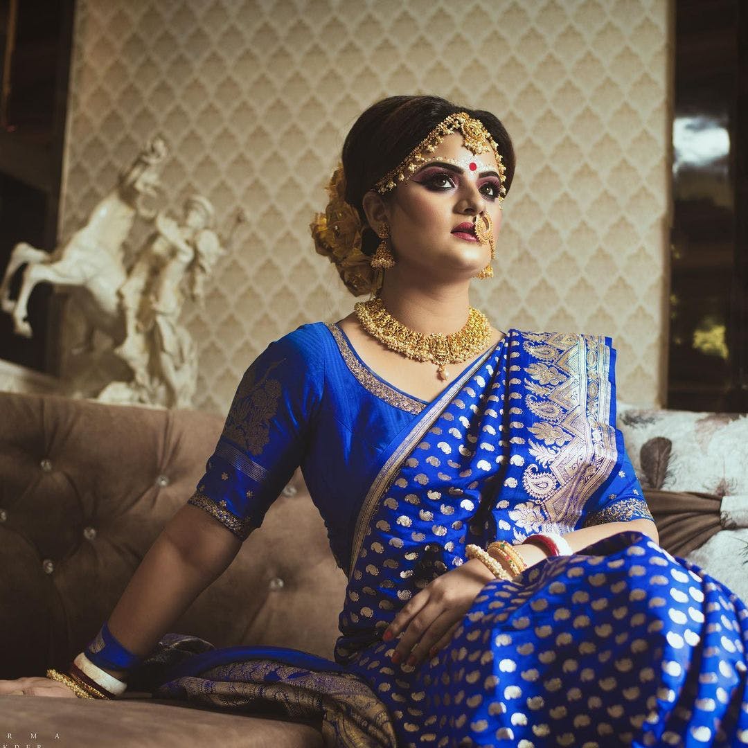 bengali reception saree