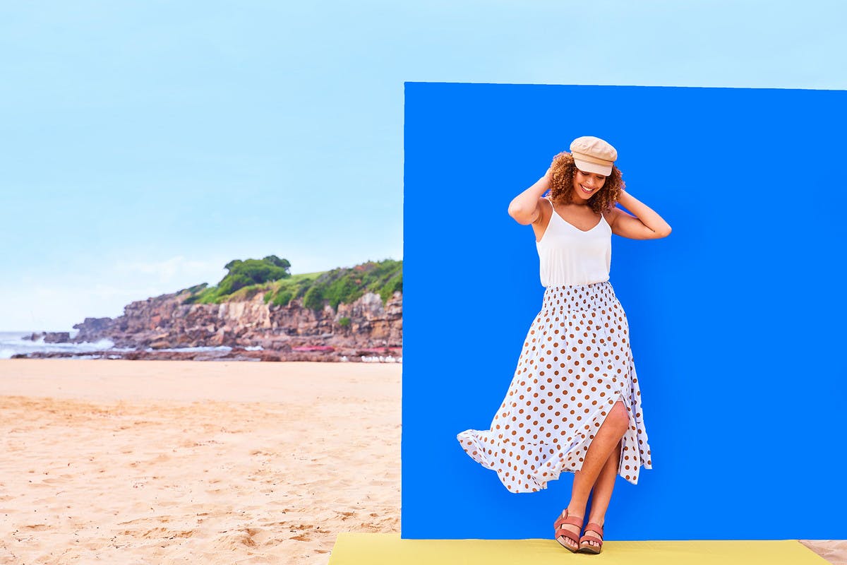 HANDPICKED BY BIRDS Layered Spot Skirt $119.95