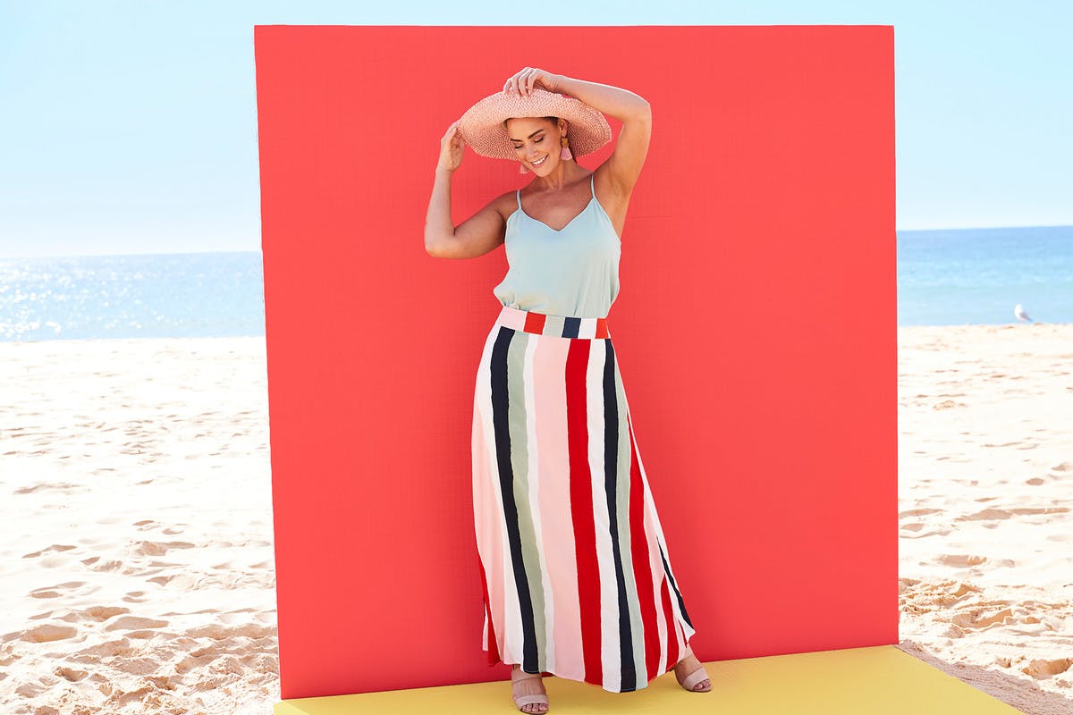 HANDPICKED BY BIRDS Printed Maxi Skirt $119.95