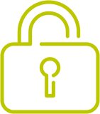 Secure hearing insurance information represented by lock icon