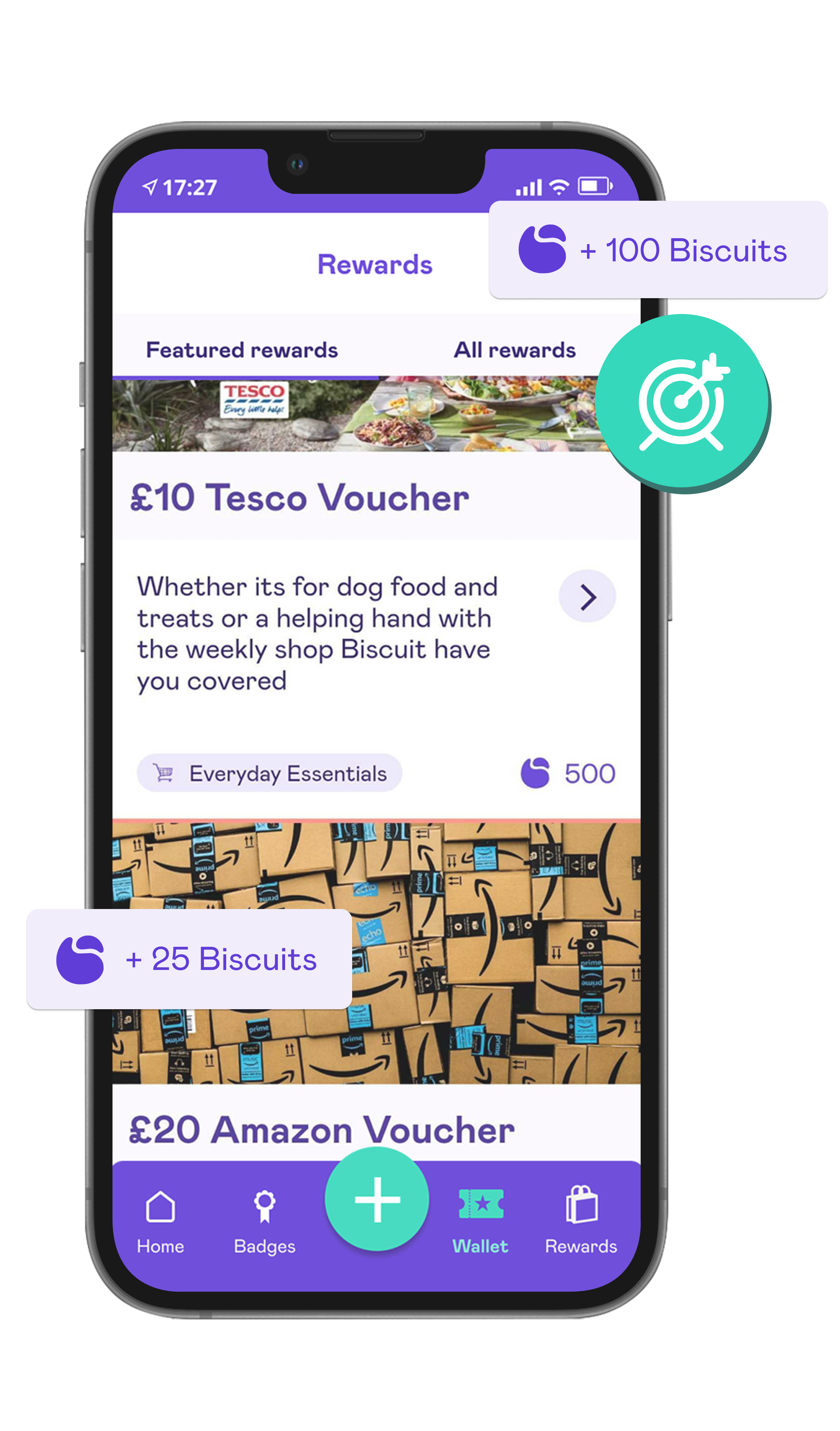 Biscuit Get rewarded for walking your dog Rewards