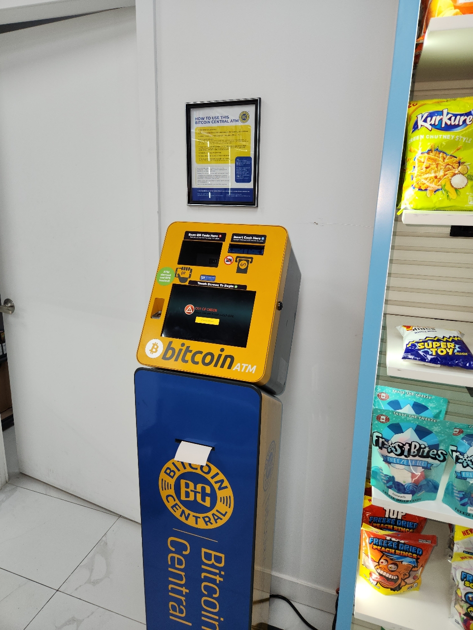 Bitcoin Central Bitcoin ATM The Snappy Corner