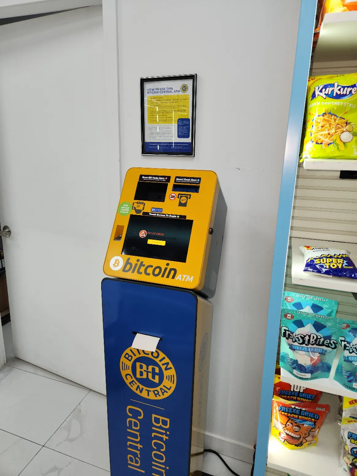 Bitcoin Central Bitcoin ATM The Snappy Corner