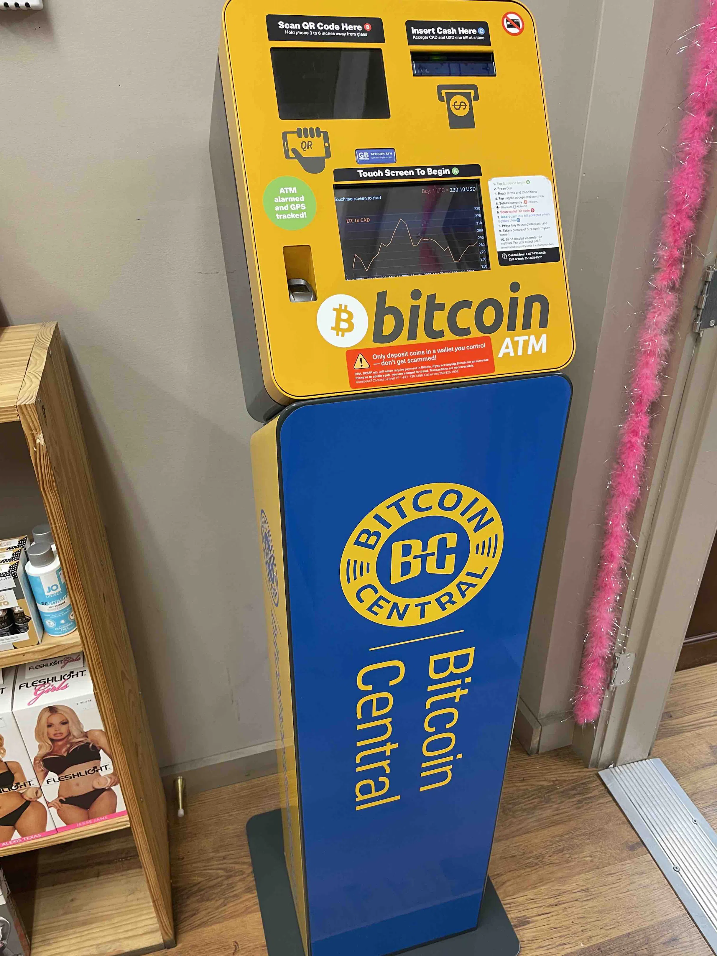 Bitcoin Central ATM Machine is The Lemonade Stand located at 2013 Quilchena Ave Merritt BC V1K 1B8