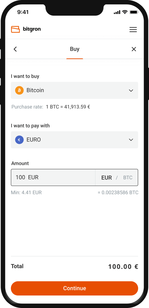 Buy bitcoin with lower fees at Bitgron