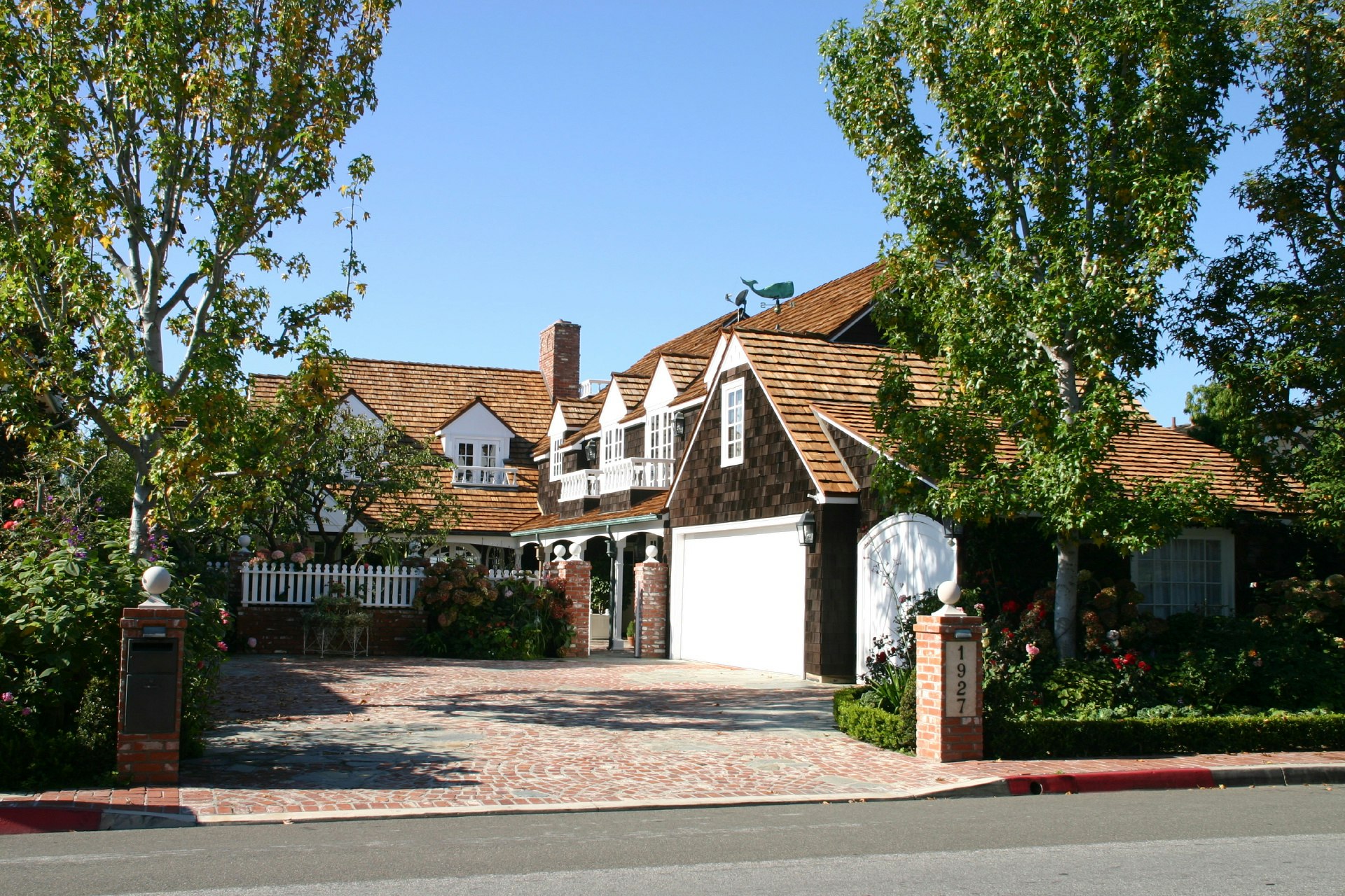 New England Cape Cod on bay in Newport Beach