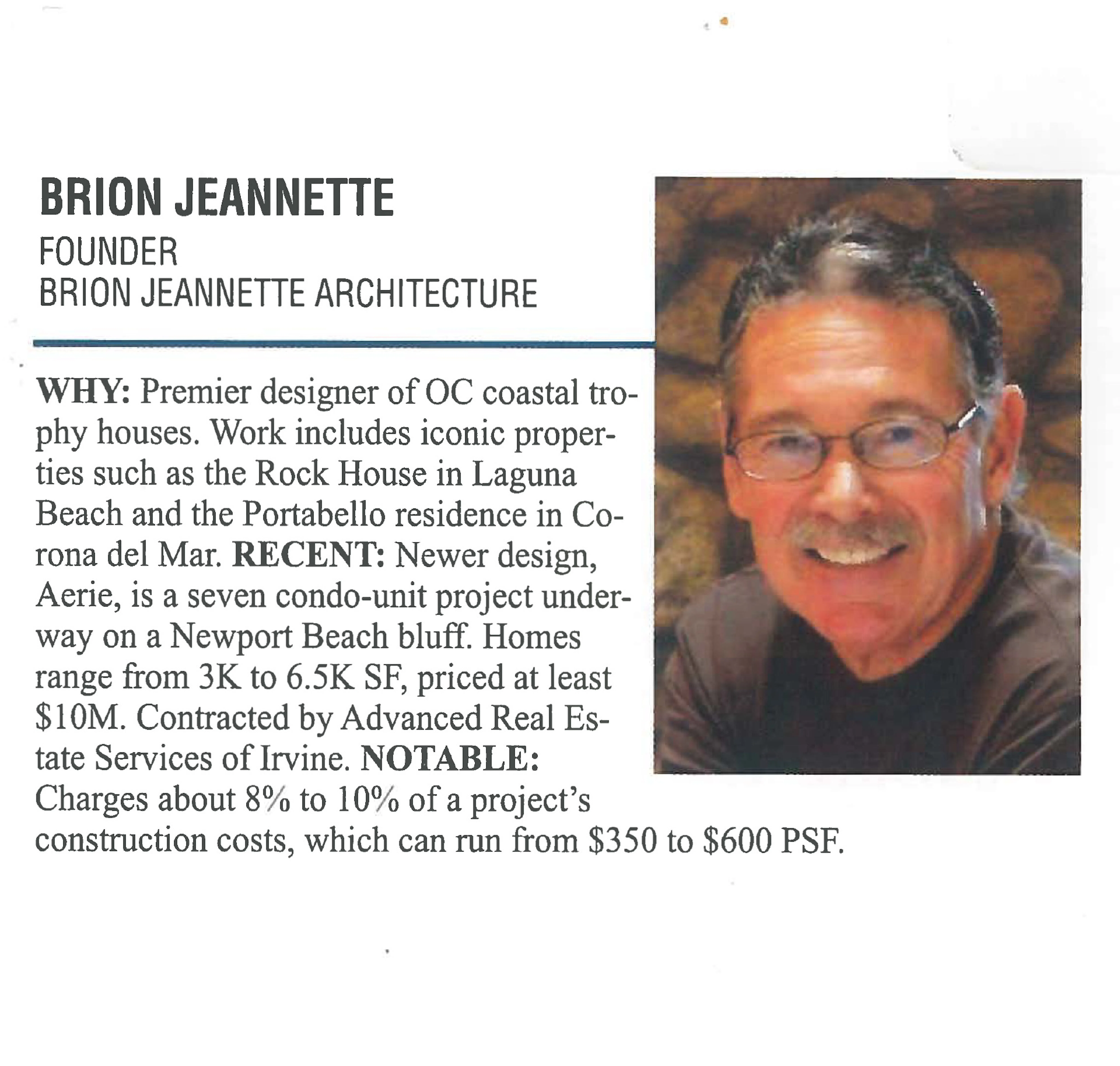 Brion Jeannette Architects Recognized in Top 500 for Directory of ...