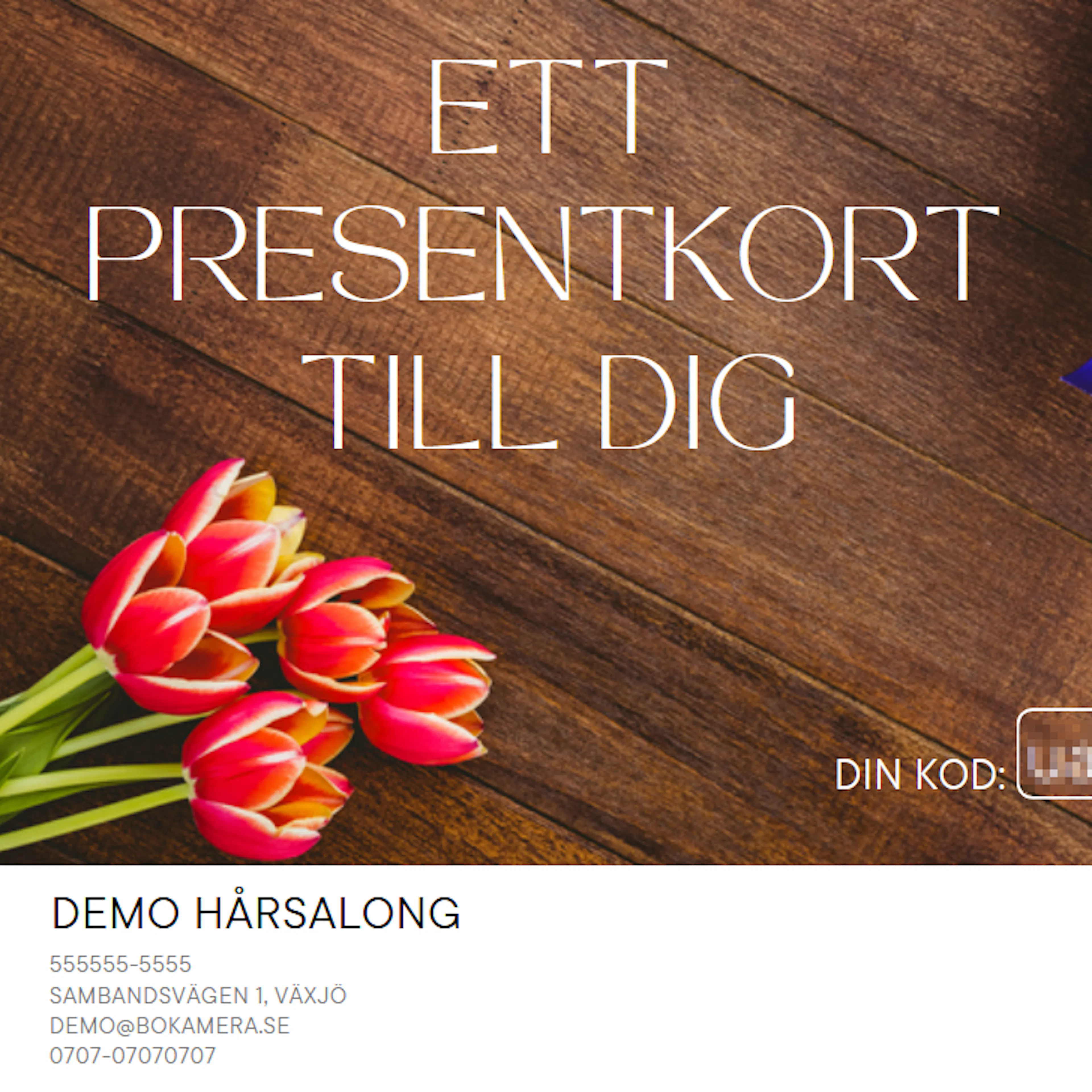 BokaMera presentkort