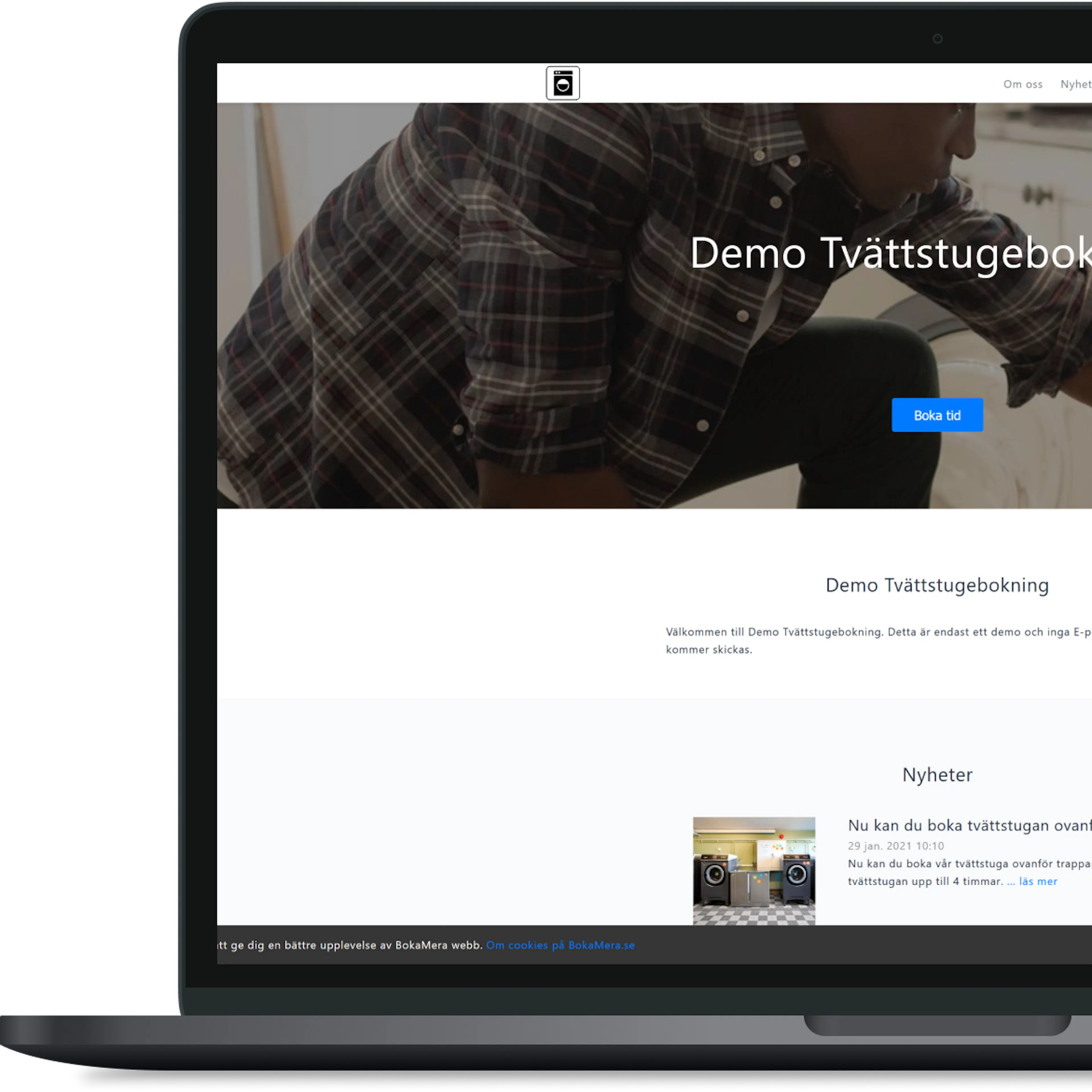 Gratis hemsida ingår när du skapar ett konto för bokningstjänsten hos BokaMera 