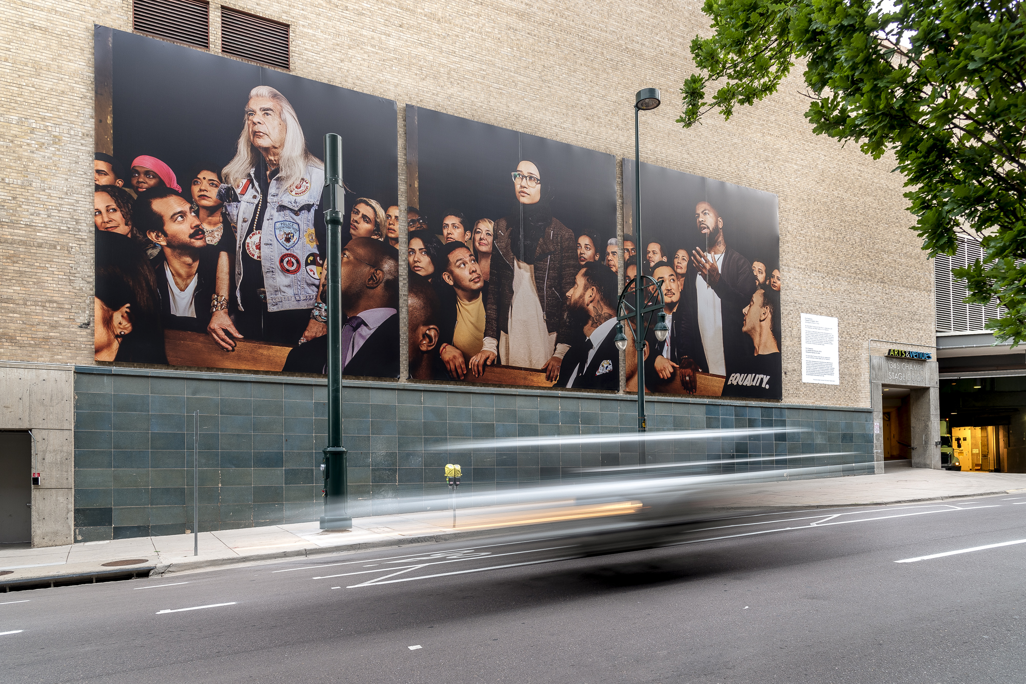 For Freedoms, Four Freedoms: Freedom of Speech (in situ), 2019. Courtesy of the artist and Black Cube.  Photo by Third Dune Productions. 