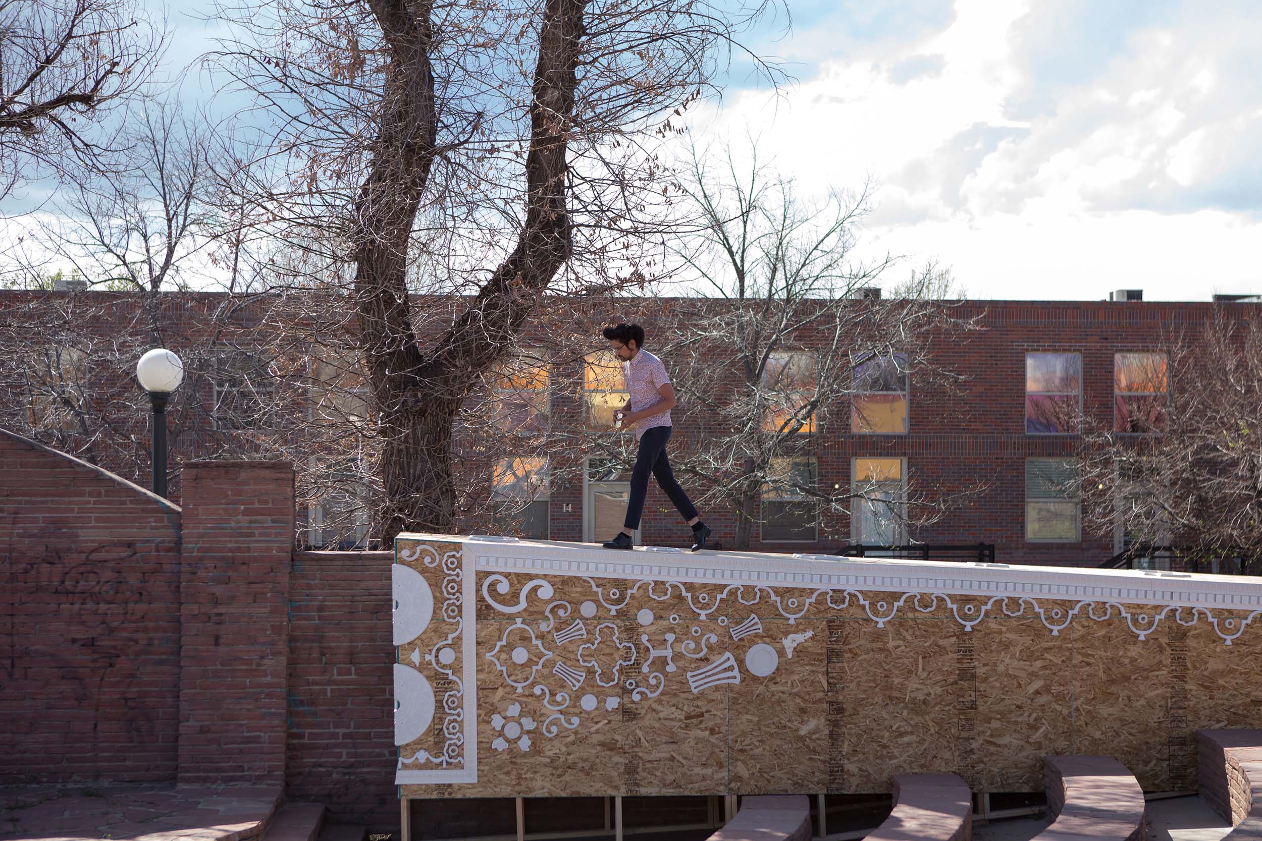 Derrick Velasquez, New Brutal 2, Amphitheater at La Alma-Lincoln Park, Denver, CO. Courtesy of the artist and Black Cube. 