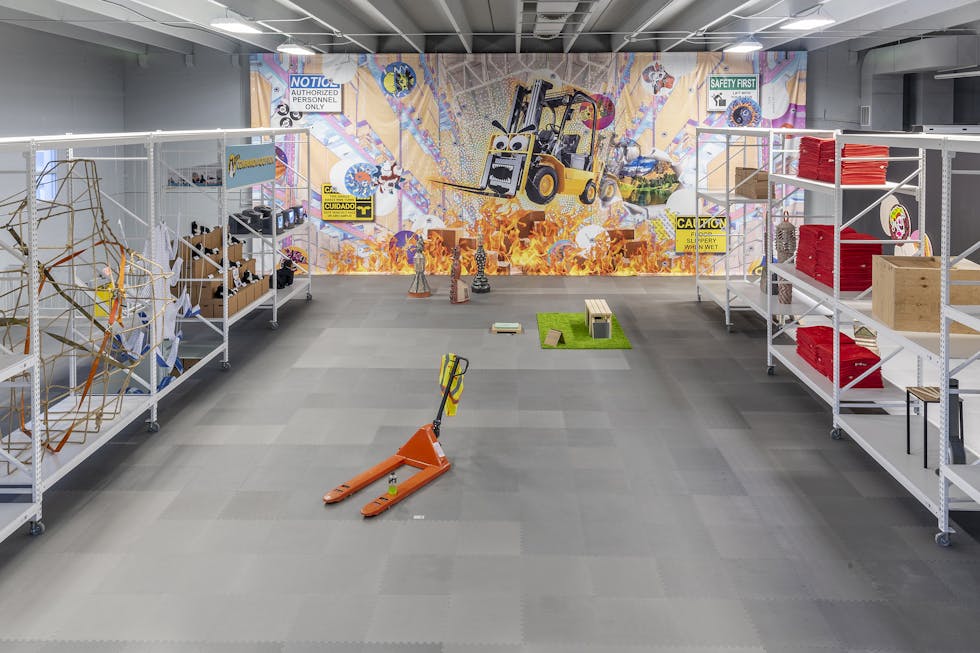 The Fulfillment Center (installation view), 2019. Black Cube Headquarters, Englewood, CO. Courtesy of Black Cube. Photo by Third Dune Productions. 