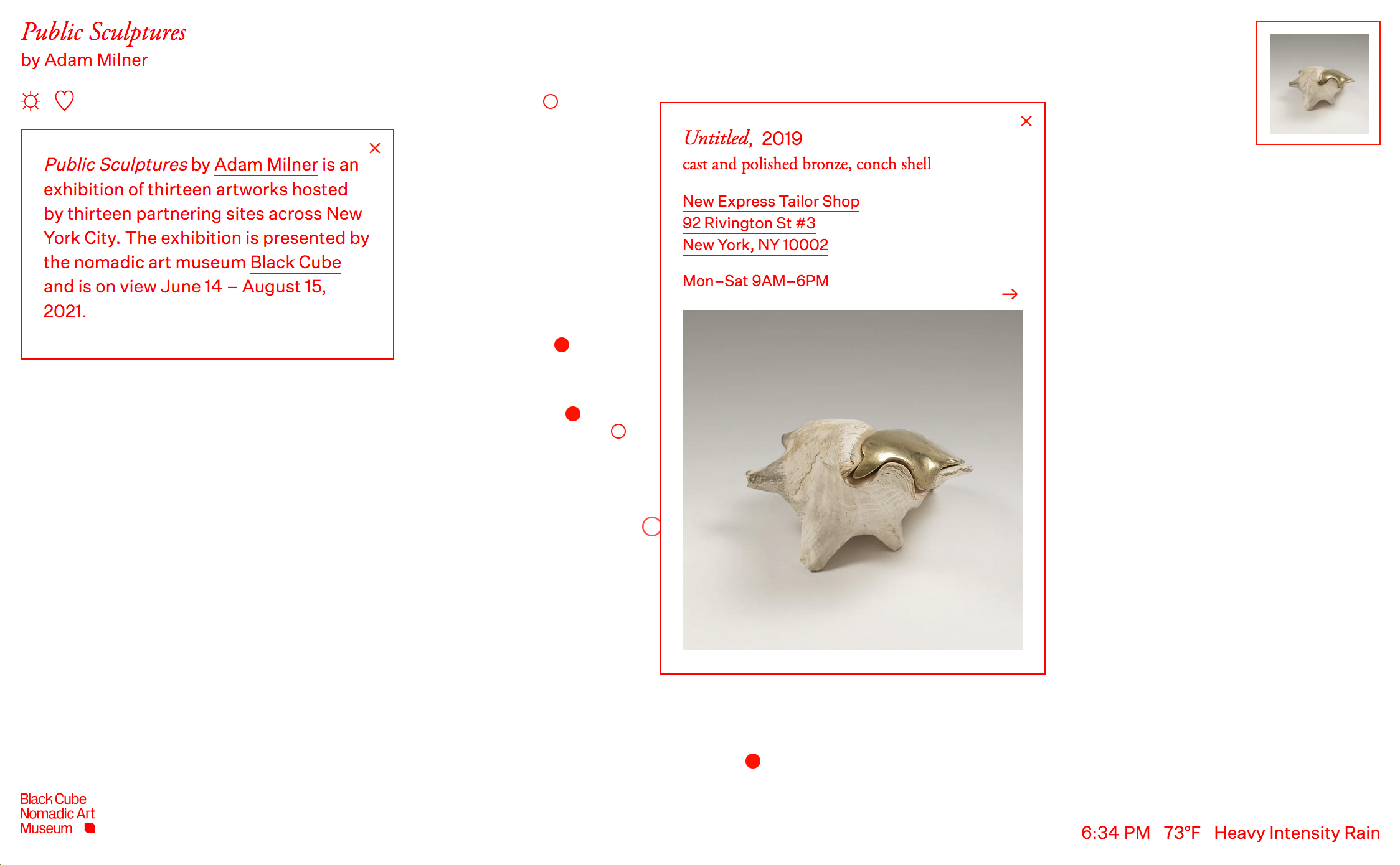 Image caption: Screenshot of the "Public Sculptures" website, www.publicsculptures.net.