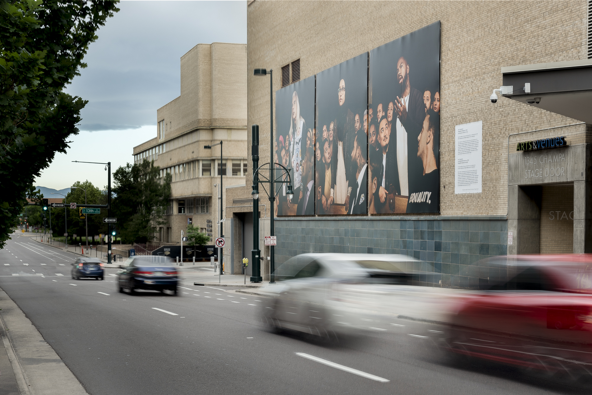 For Freedoms, Four Freedoms: Freedom of Speech (in situ), 2019. Courtesy of the artist and Black Cube.  Photo by Third Dune Productions. 
