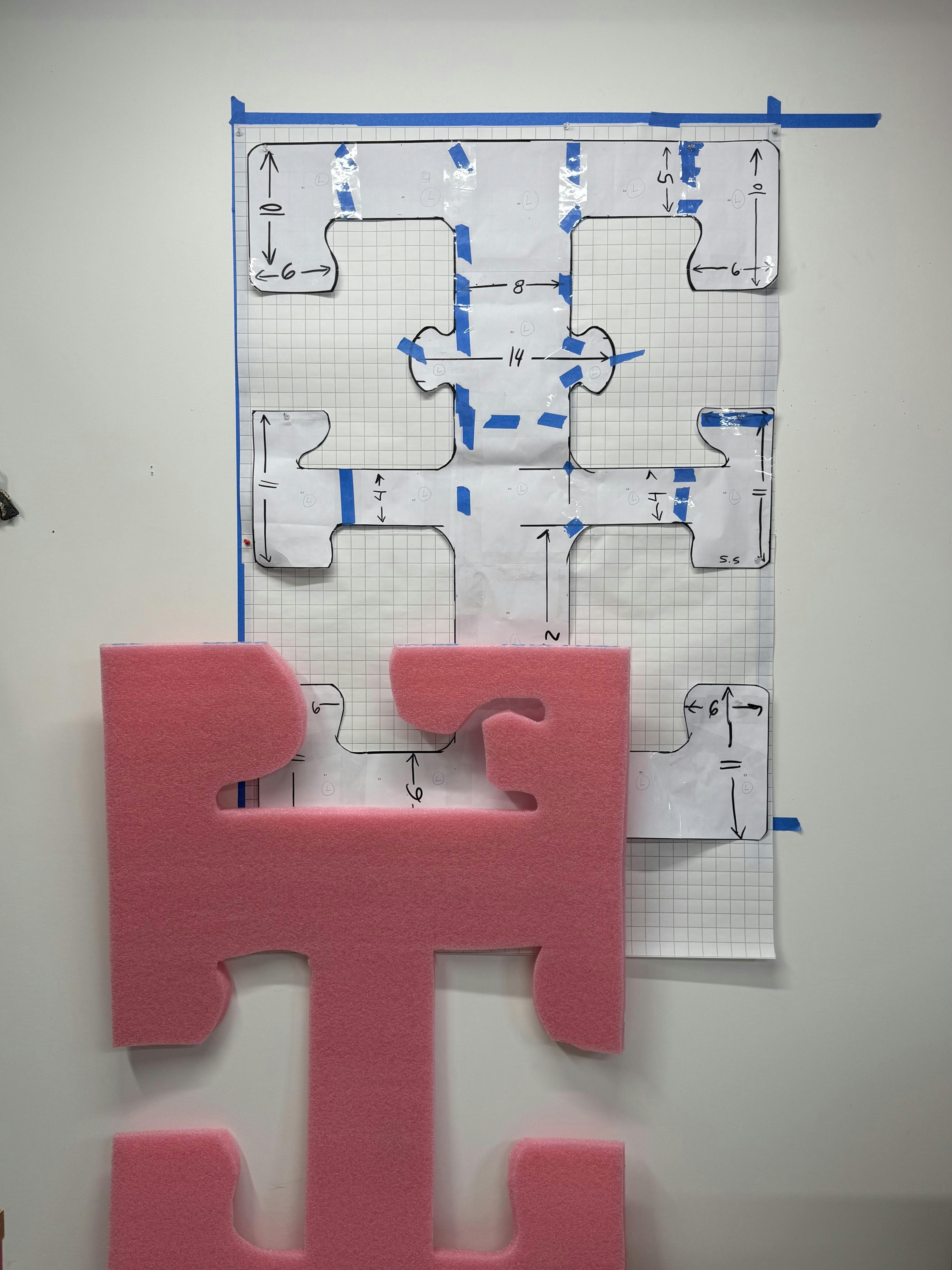 Amber Cobb, Floating is a Form of Resistance, Playing is an Act of Defiance (in-progress view), 2025. Courtesy the artist.