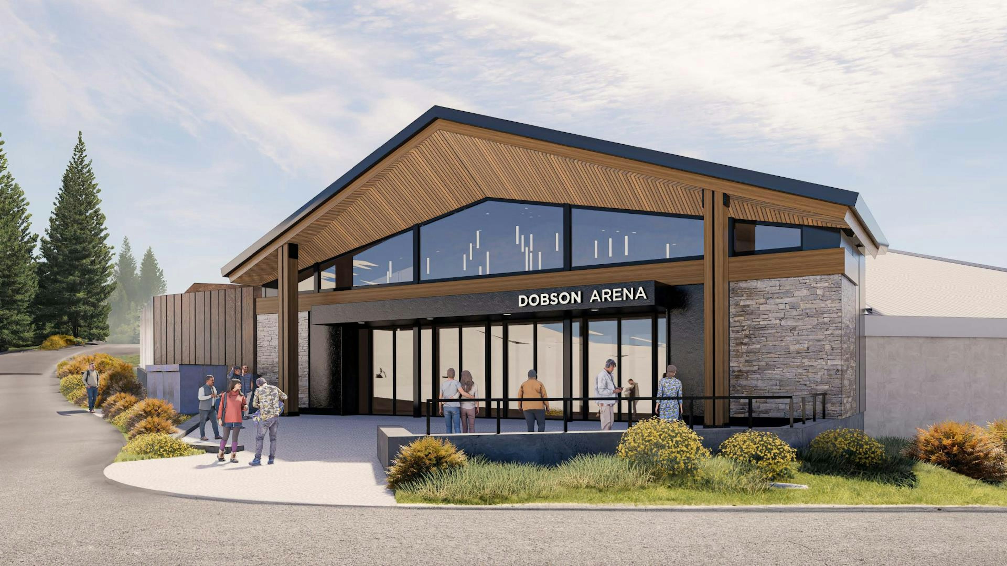 Dobson Arena rendering by Populous. Courtesy the Town of Vail and the Vail Recreation District.