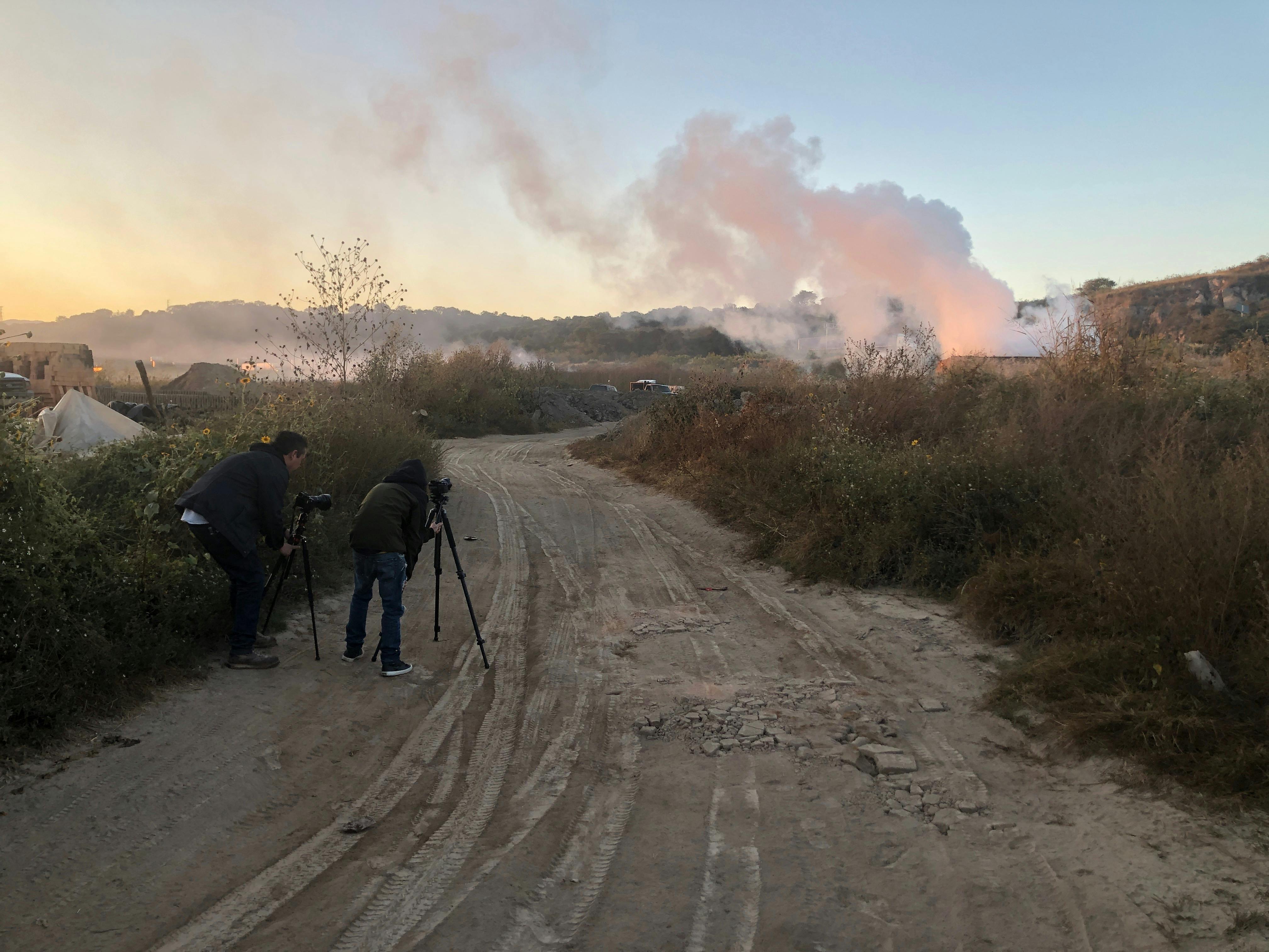 Filming for Alejandro Almanza Pereda, "De esos polvos estos barros," 2021. Magdalena, Jalisco, Mexico. Courtesy of the artist and Black Cube.